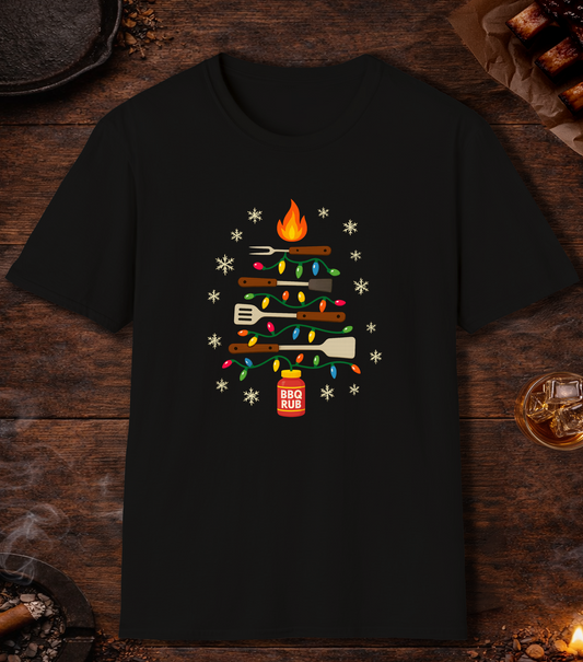 Christmas Tree T-Shirt - Black