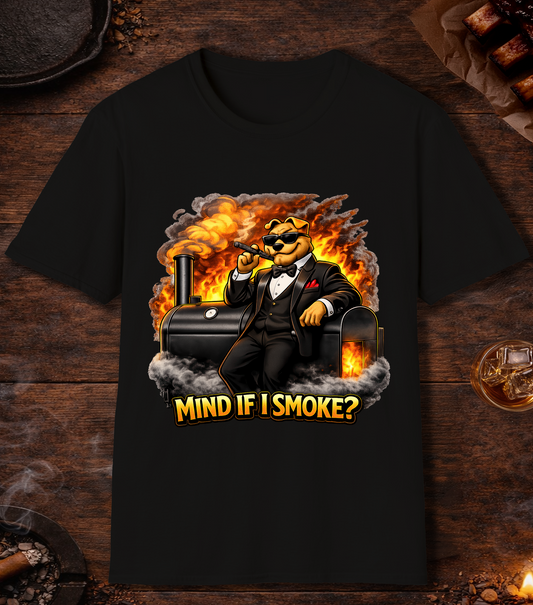 Mind If I Smoke T-Shirt - Black