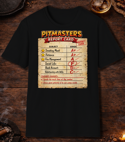 Pitmasters Report Card T-Shirt - Black