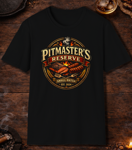 Pitmasters Reserve Beer Label T-Shirt - Black