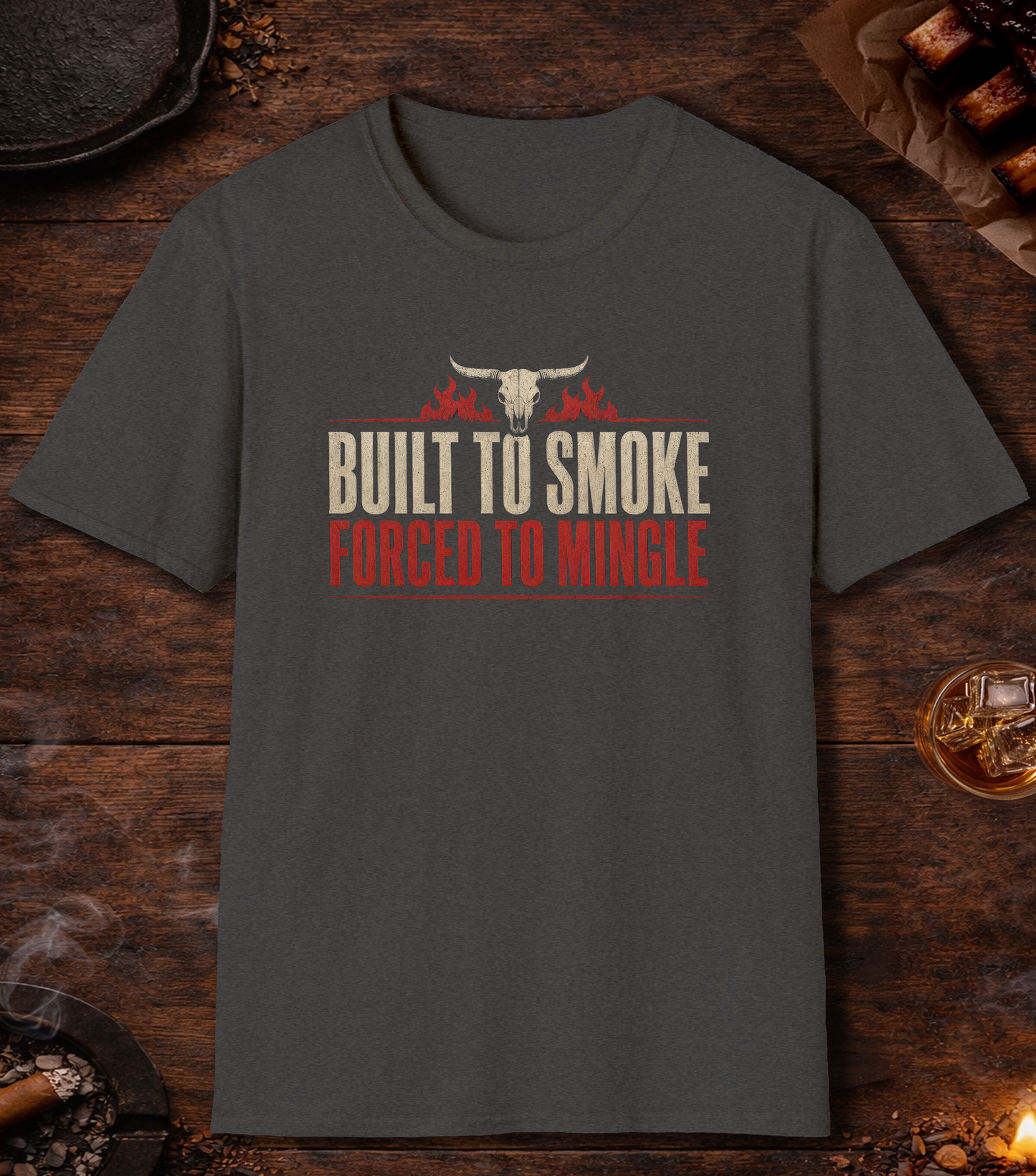 Built to Smoke T-Shirt - Dark Heather
