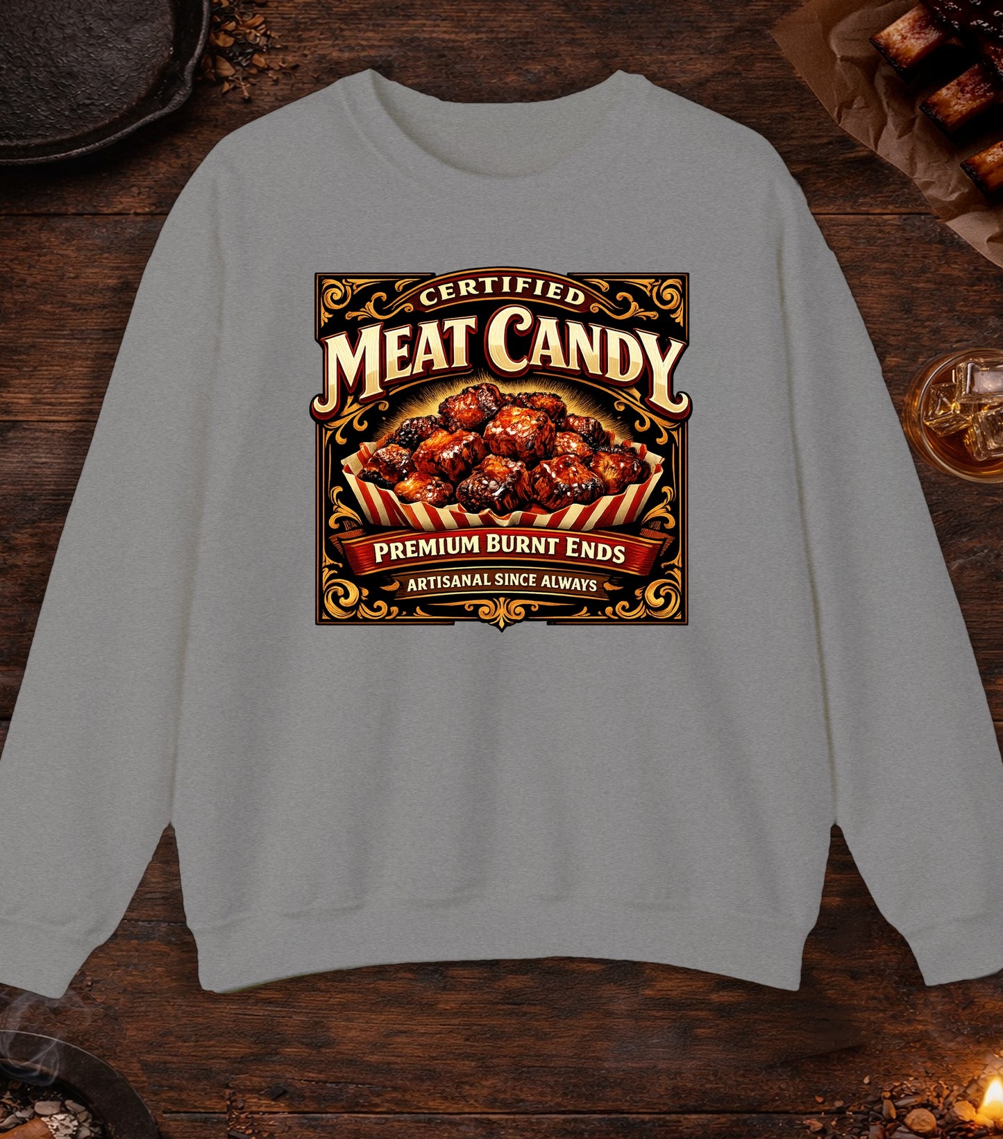 Certified Meat Candy Crewneck - Sport Grey
