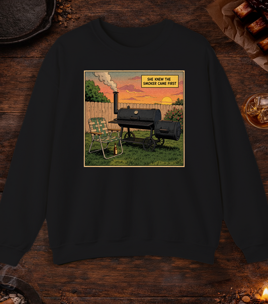 Smoker Came First Crewneck - Black