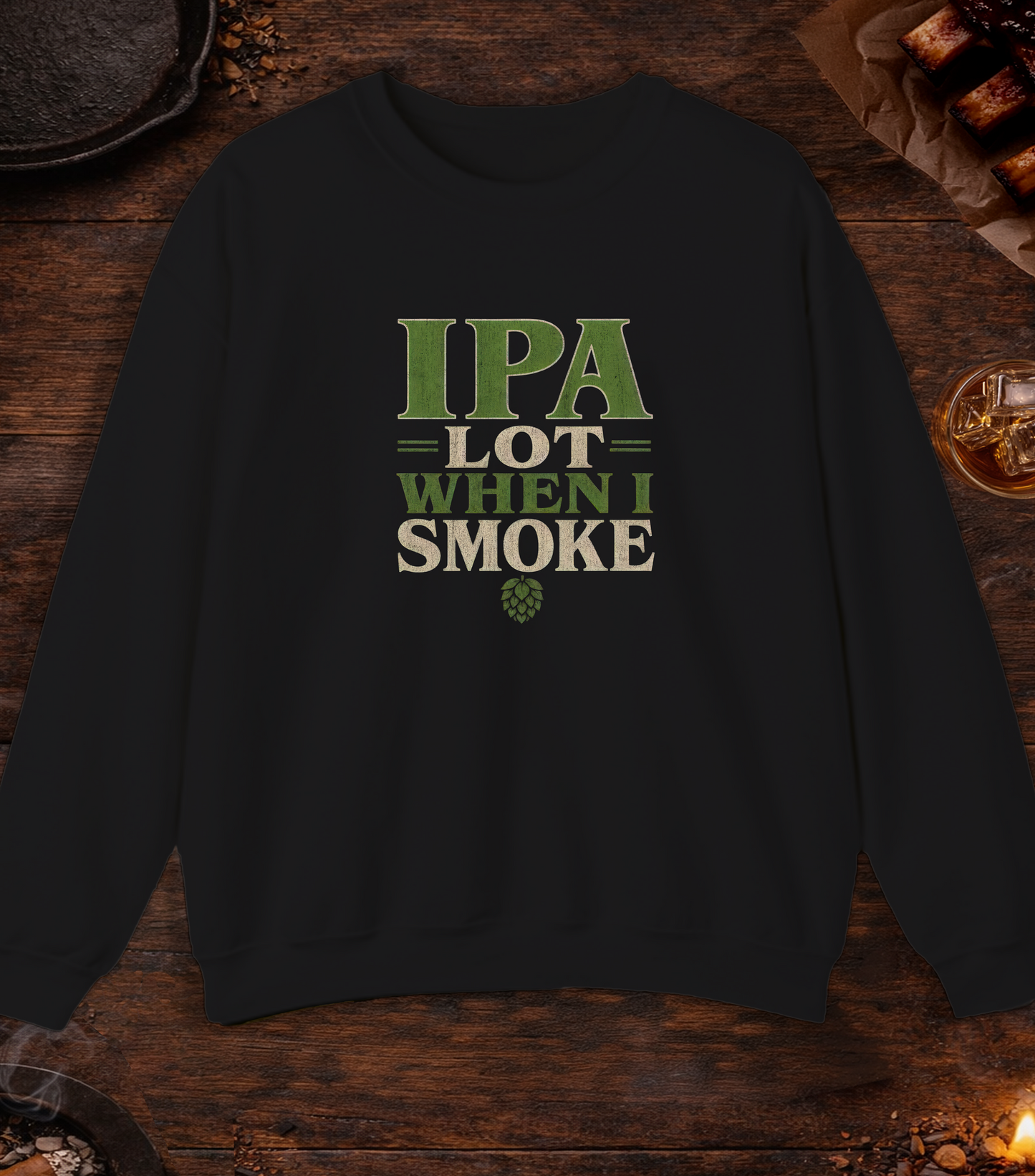 IPA Lot Crewneck - Black