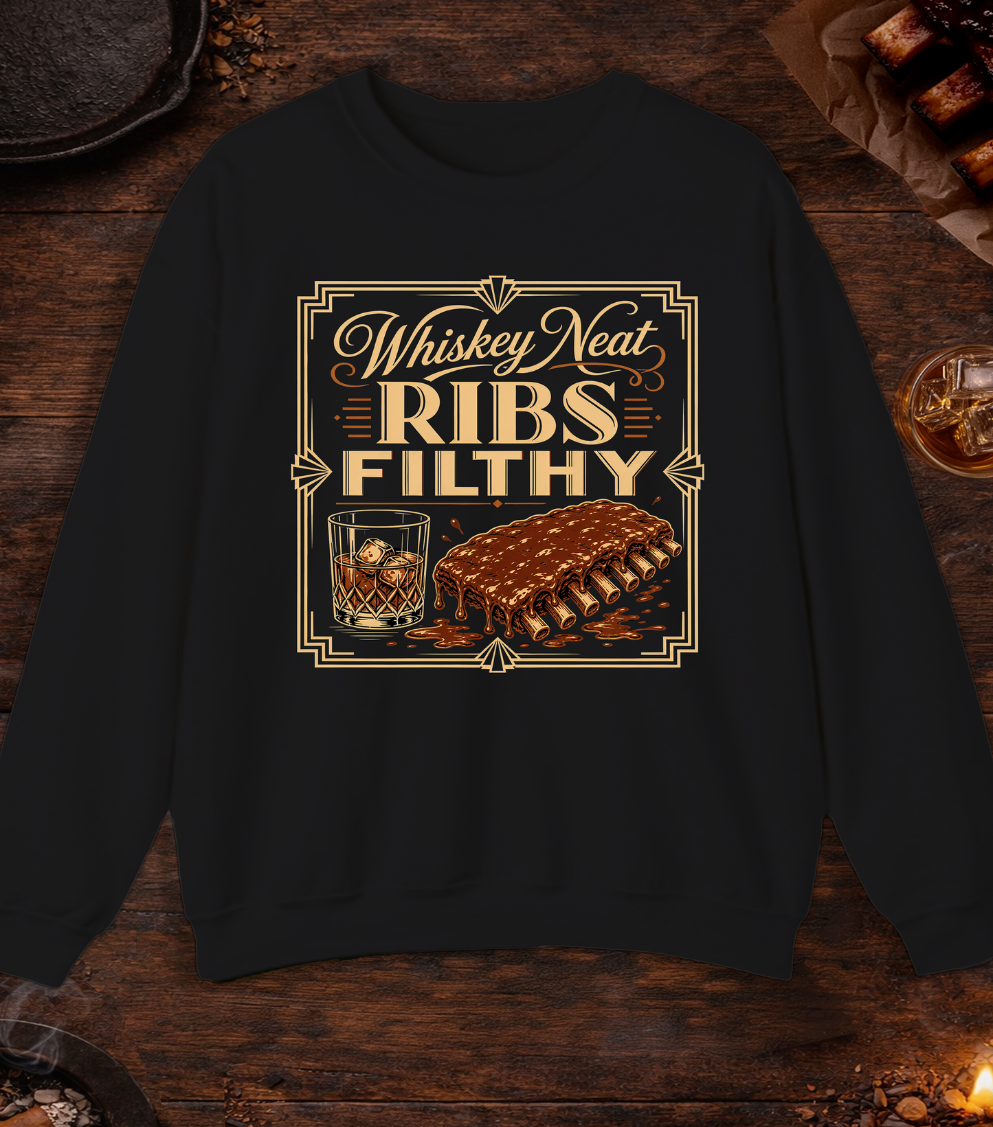 Ribs Filthy Crewneck - Black