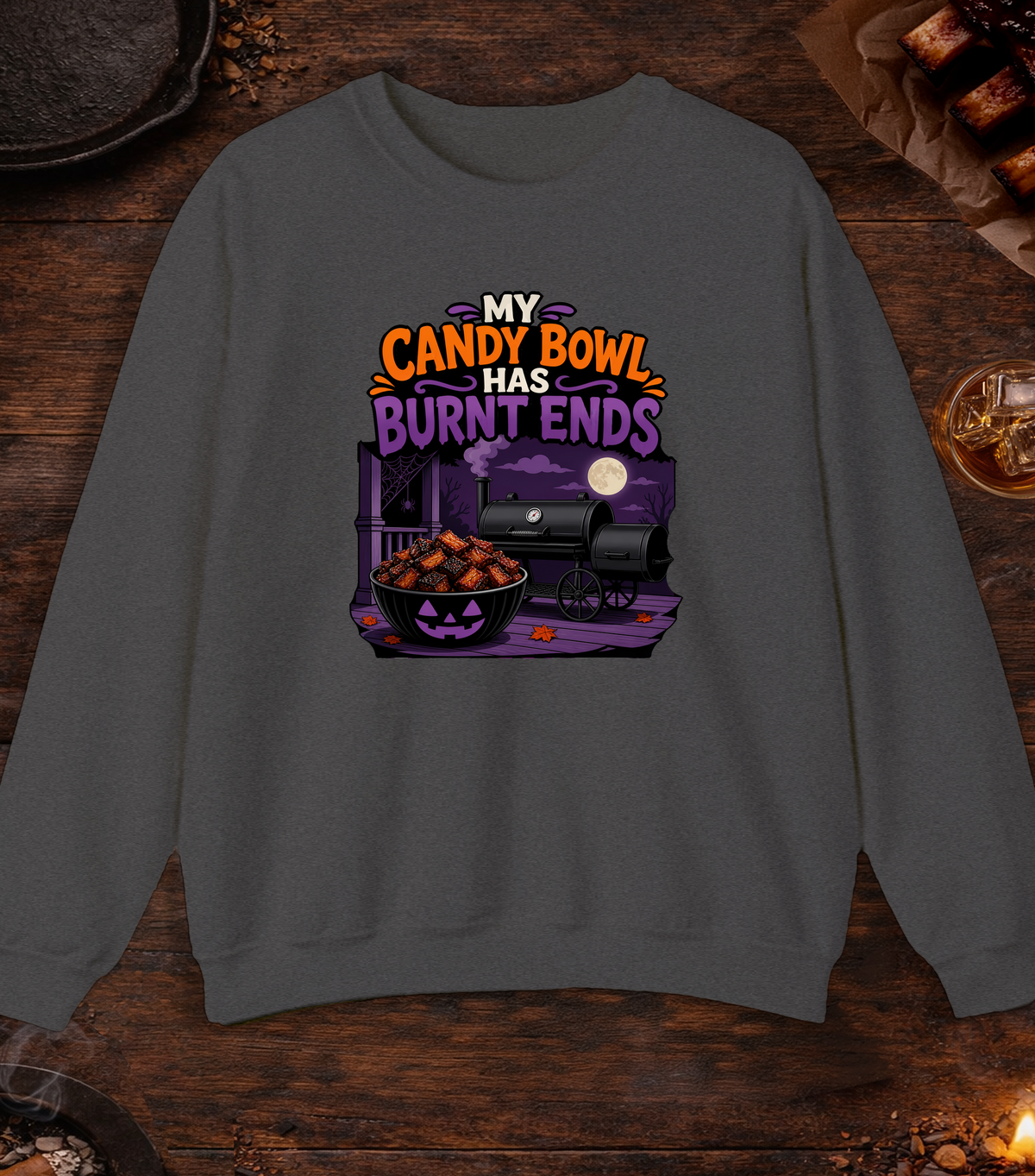 My Candy Bowl Crewneck - Dark Heather