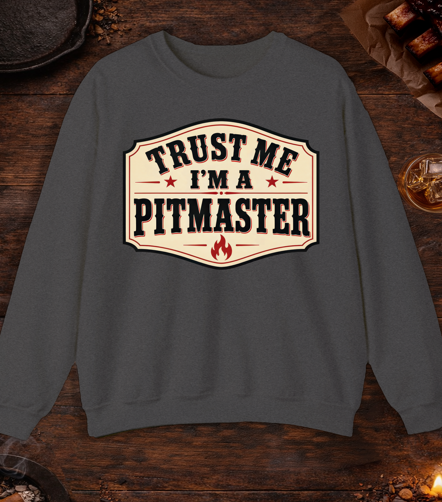 Trust Me Crewneck - Dark Heather