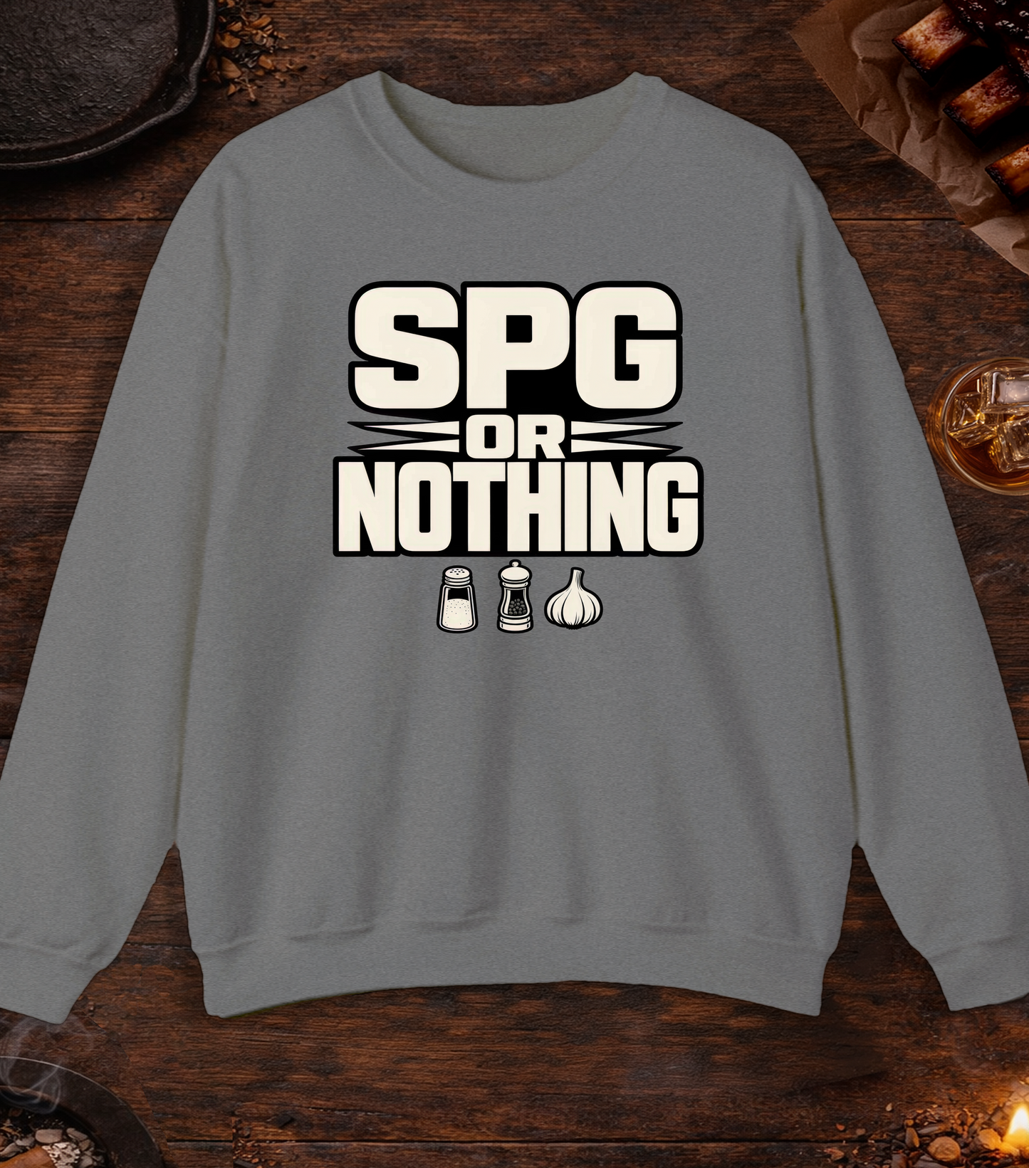 SPG or Nothing Crewneck - Graphite Heather