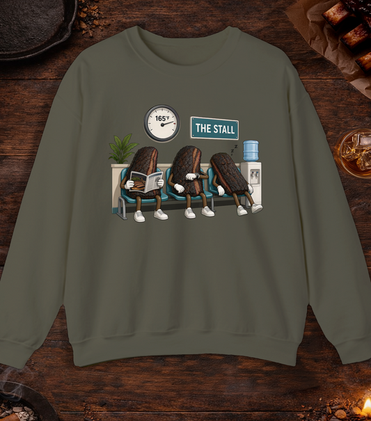Stall Waiting Room Crewneck - Military Green