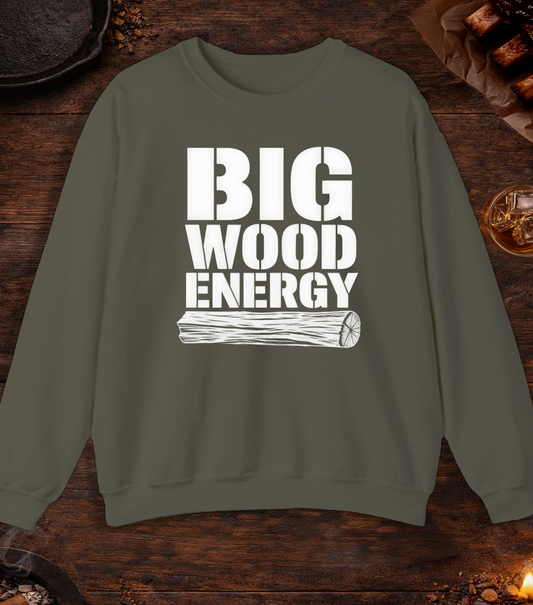 Big Wood Energy Crewneck - Military Green