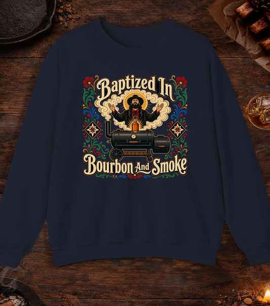 Bourbon And Smoke Crewneck - Navy