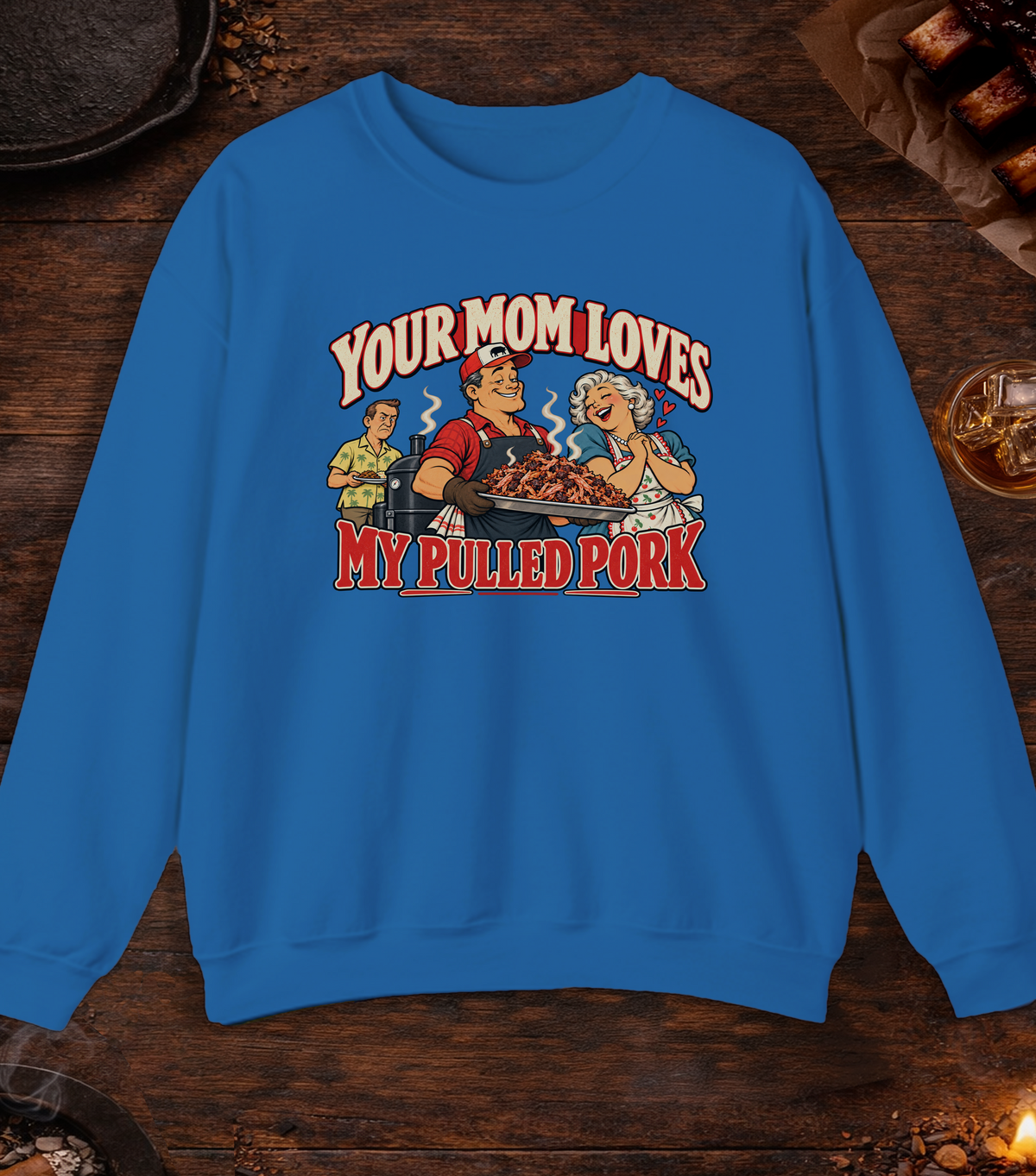 Your Mom Crewneck - Royal