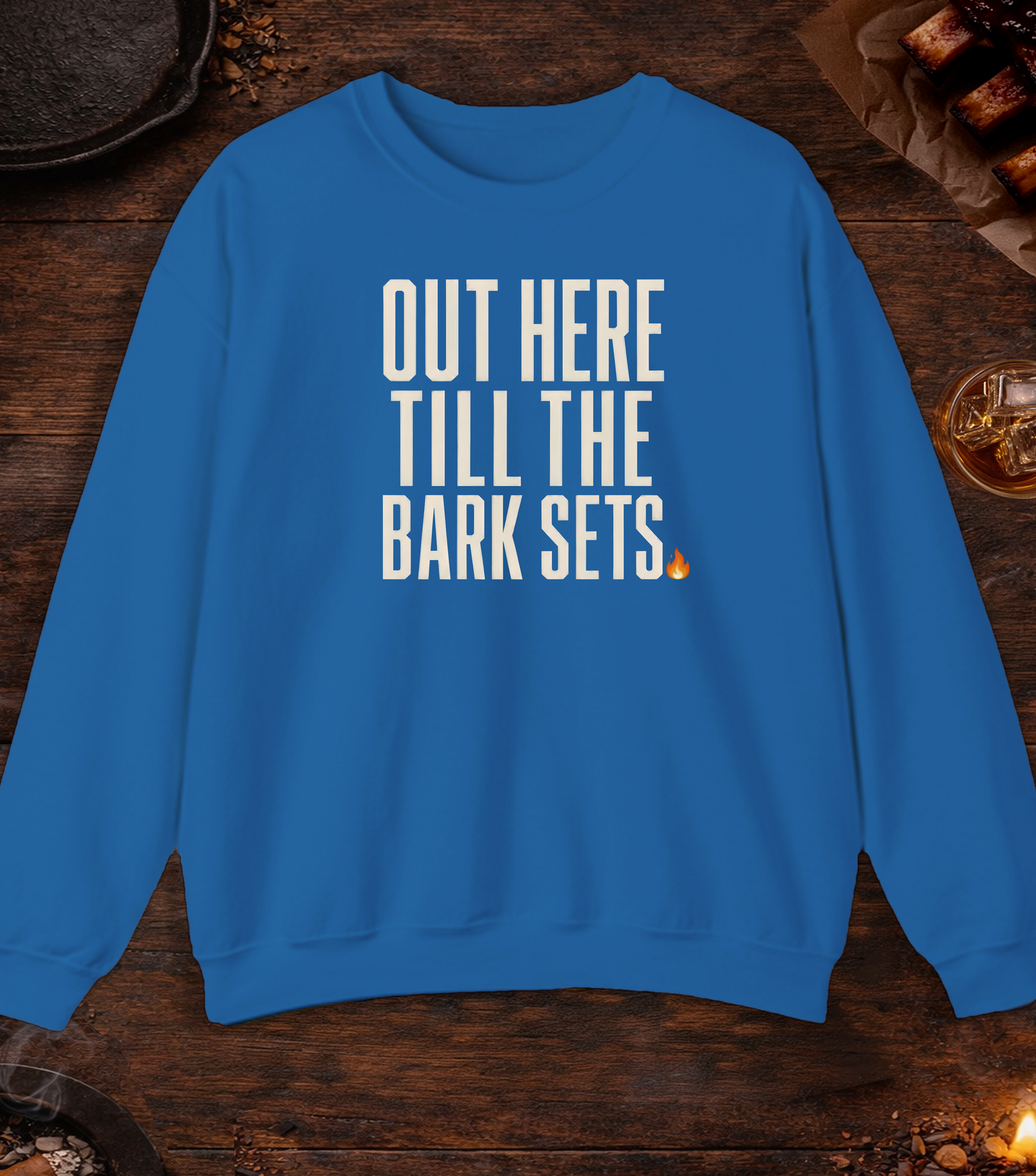 Till the Bark Sets Crewneck - Royal