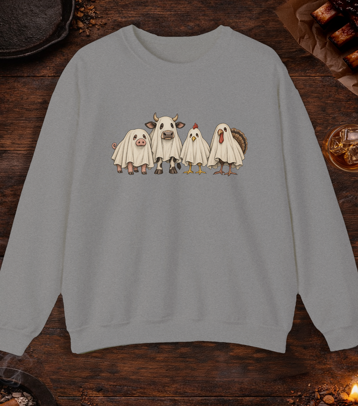 BBQ Ghosts - Sport Grey