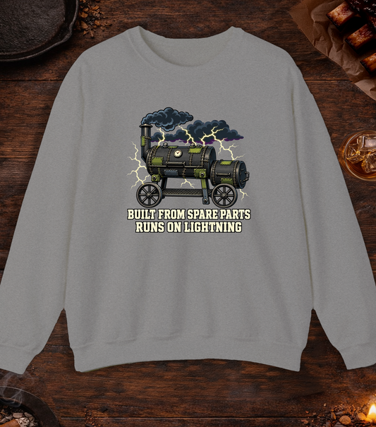 Runs on Lightning Crewneck - Sport Grey