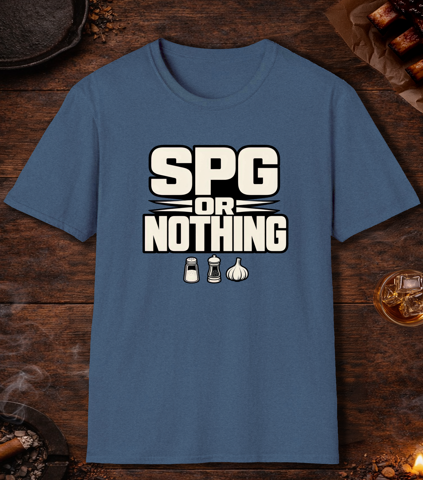 SPG or Nothing T-Shirt - Heather Indigo