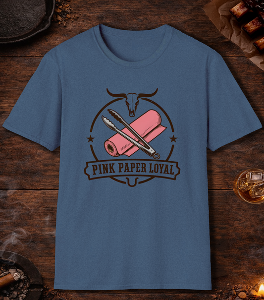 Pink Paper Loyal T-Shirt - Heather Indigo