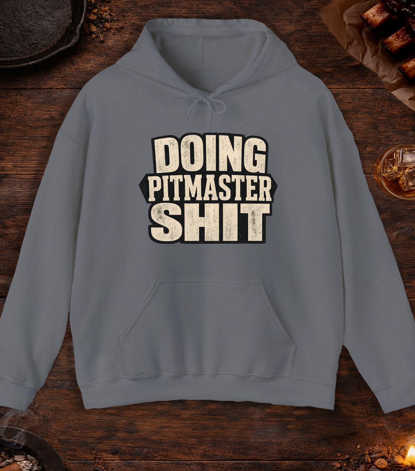 Doing Pitmaster Sh!t Hoodie - Charcoal