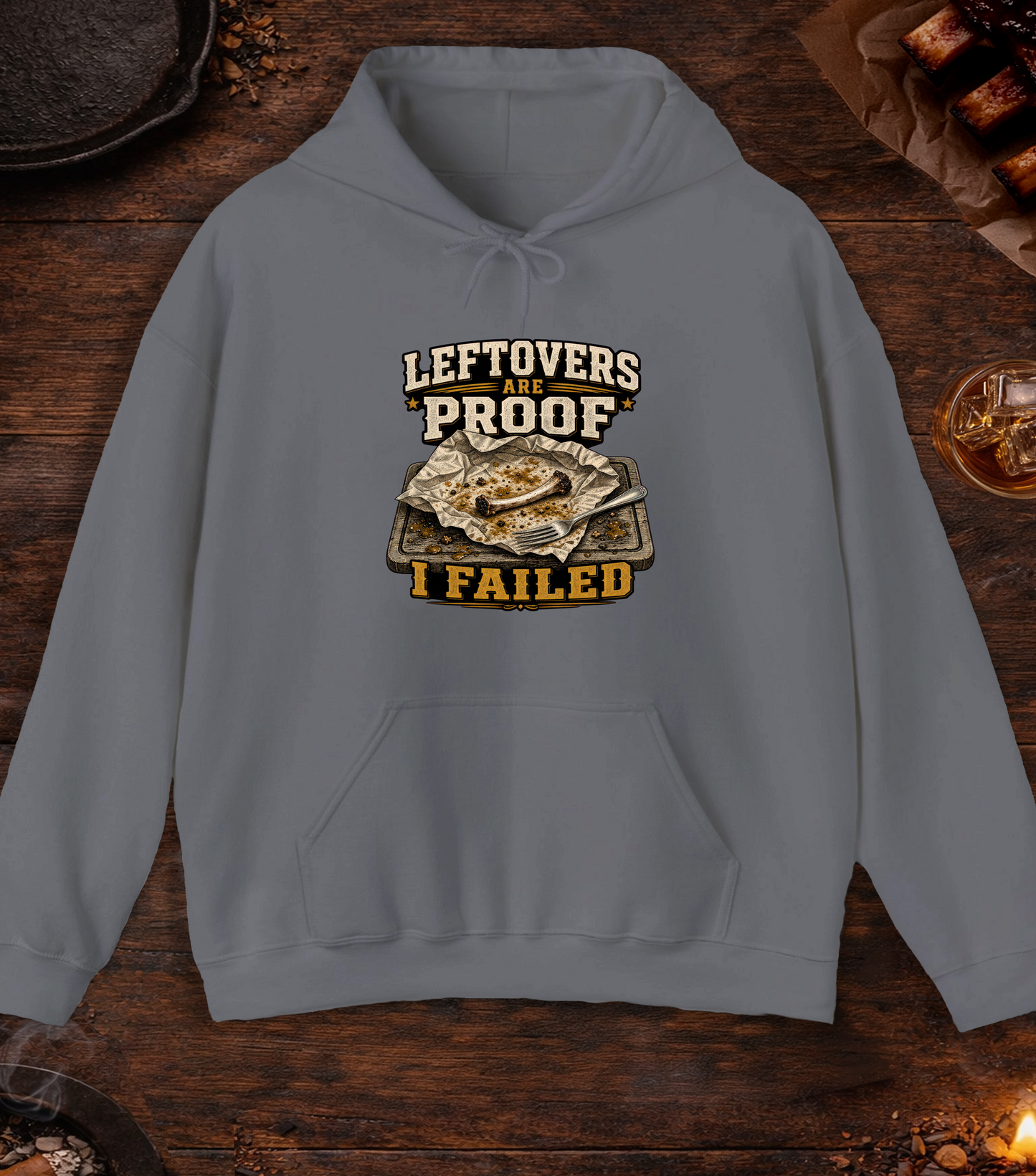 Leftovers Are Proof Hoodie - Charcoal