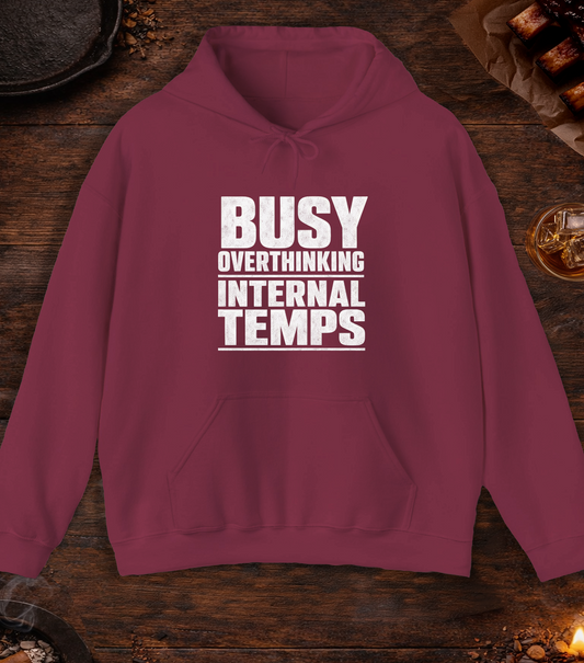 Busy Overthinking Hoodie - Maroon