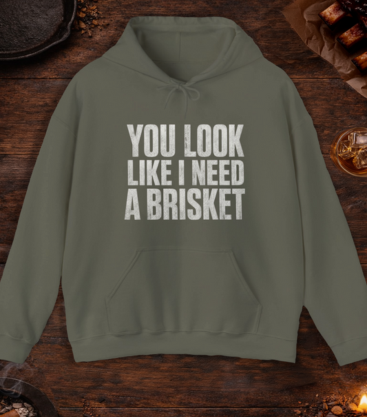 I Need a Brisket Hoodie - Military Green