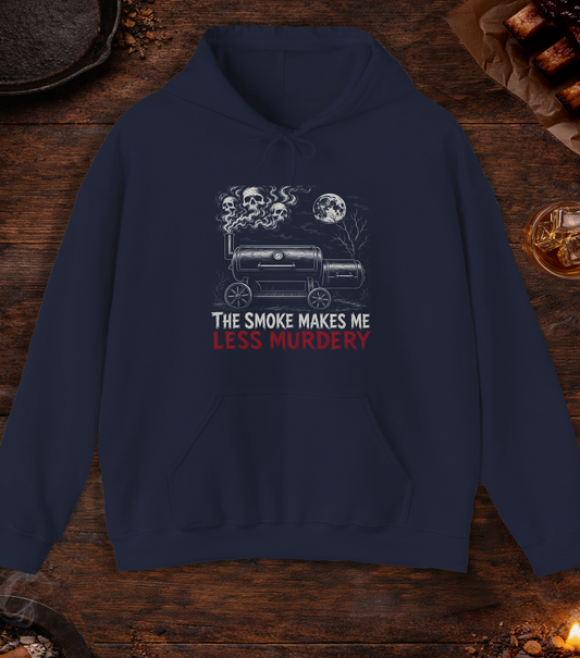 Smoke Less Murdery Hoodie - Navy
