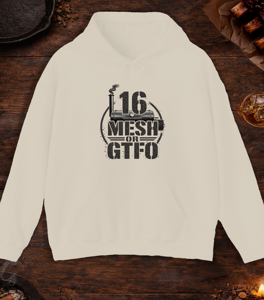 16 Mesh or GTFO Hoodie - Sand