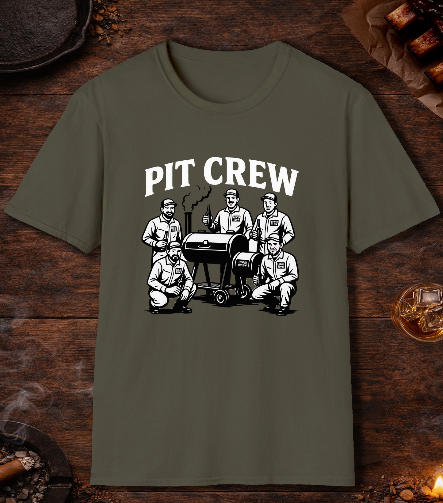Pit Crew T-Shirt - Military Green