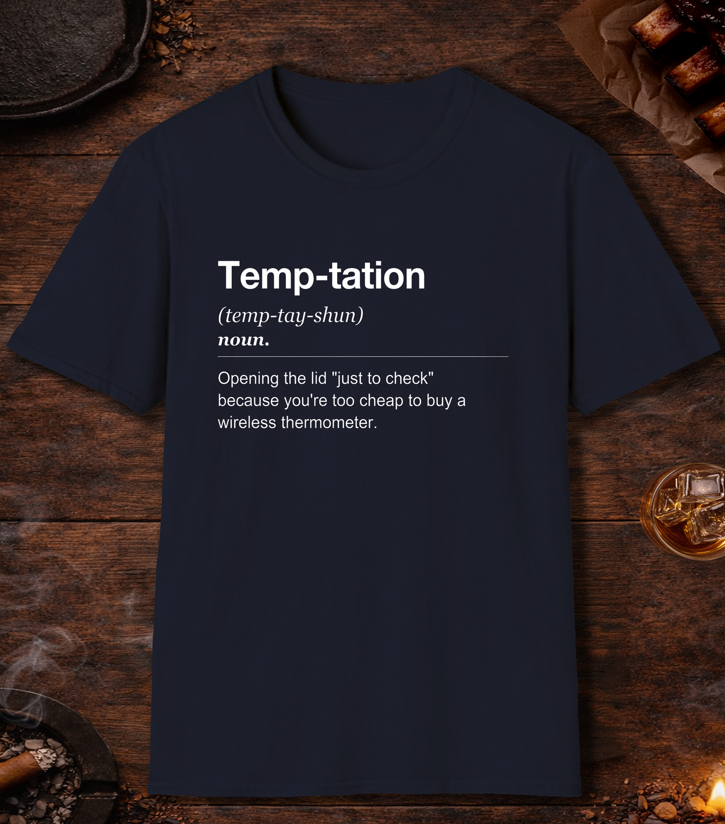 Temp Tation Definition T-Shirt - Navy