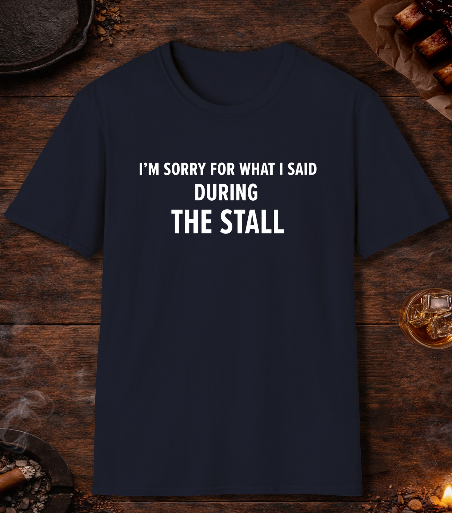 Sorry For What I Said Stall T-Shirt - Navy