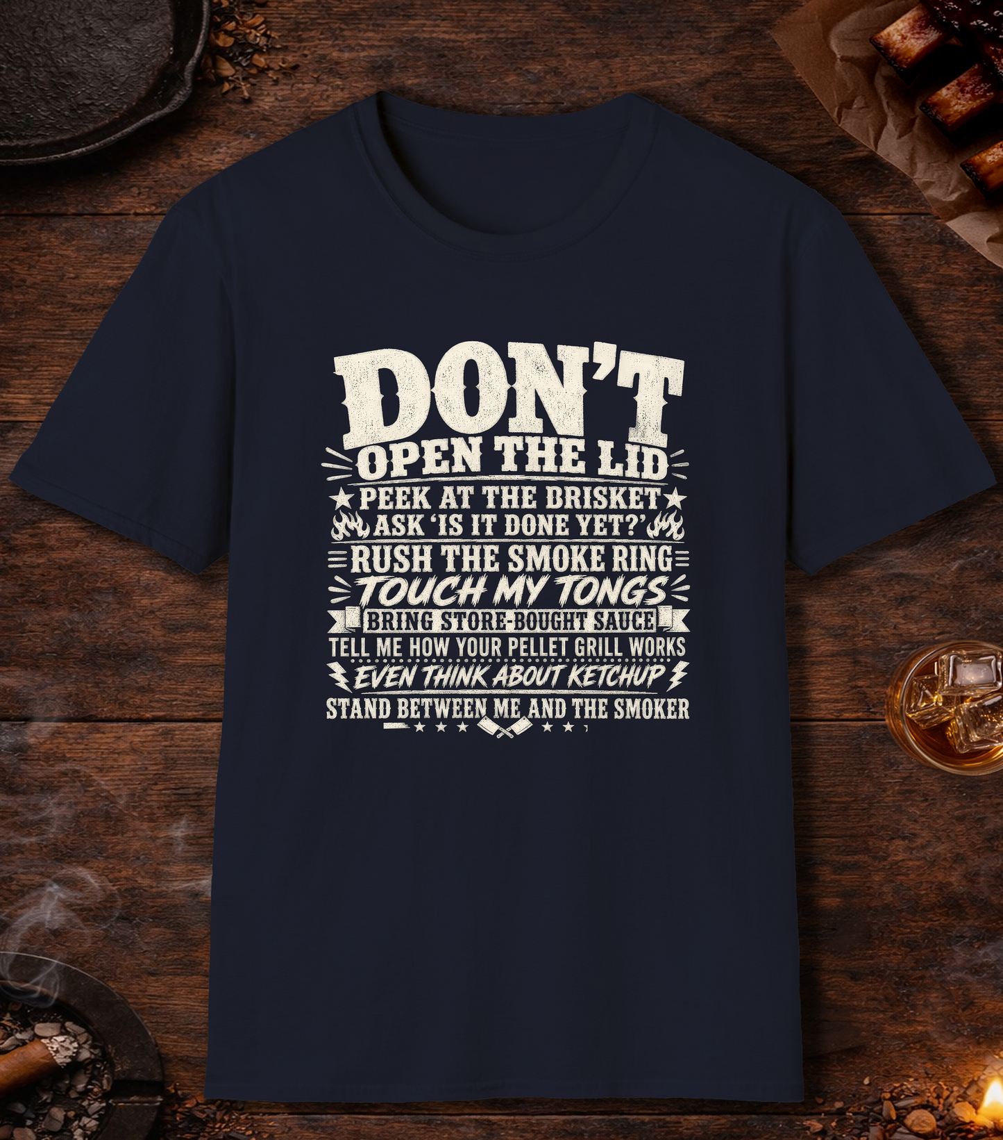 BBQ Donts T-Shirt - Navy
