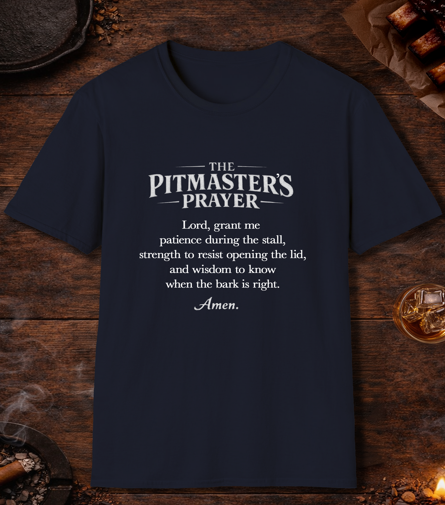 Pitmasters Prayer T-Shirt - Navy