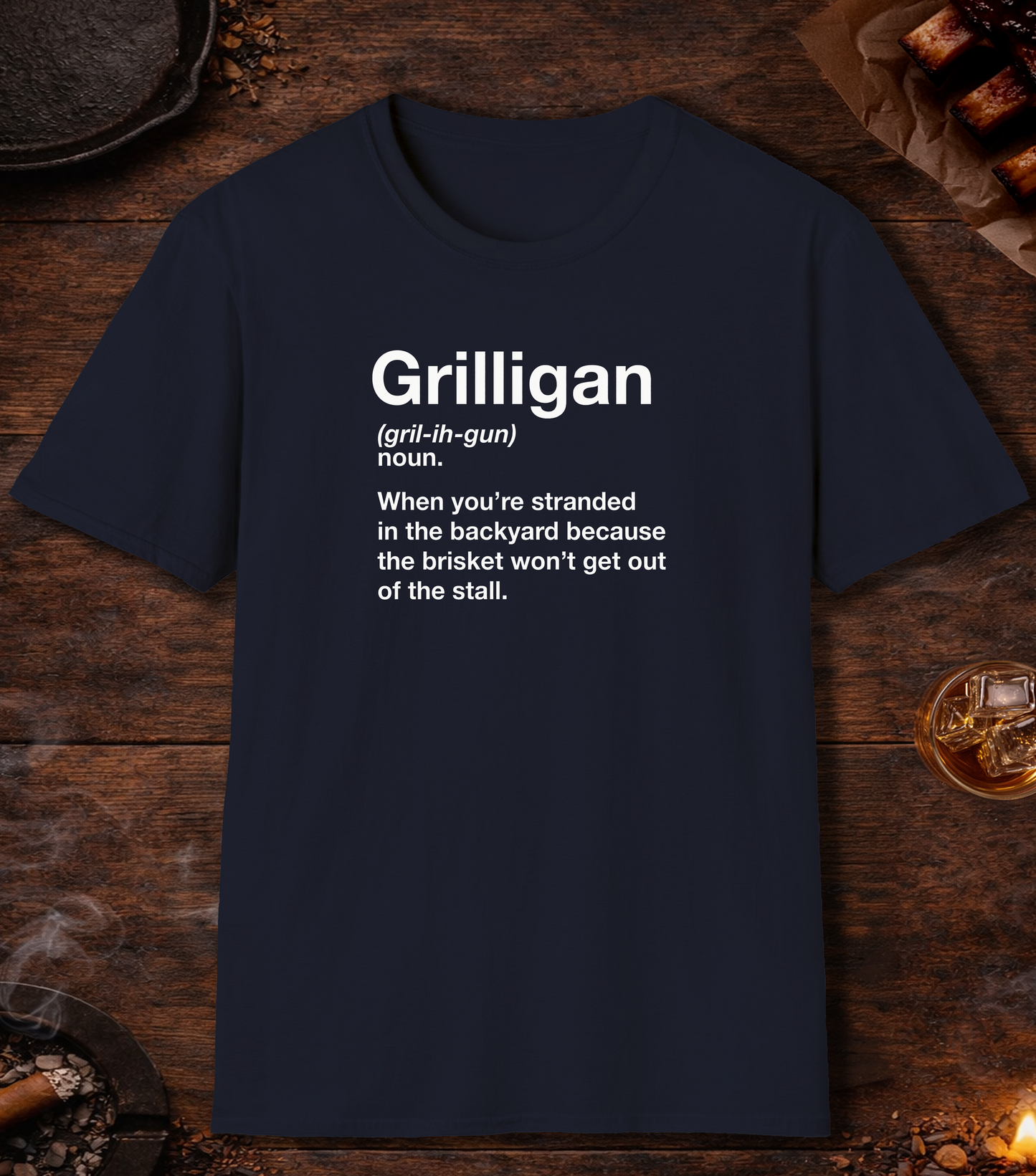 Grilligan Definition T-Shirt - Navy