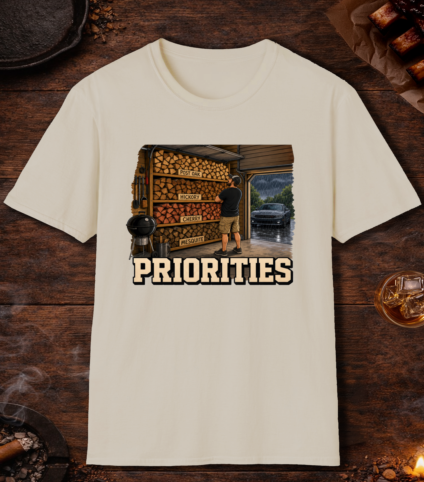 Priorities T-Shirt - Sand