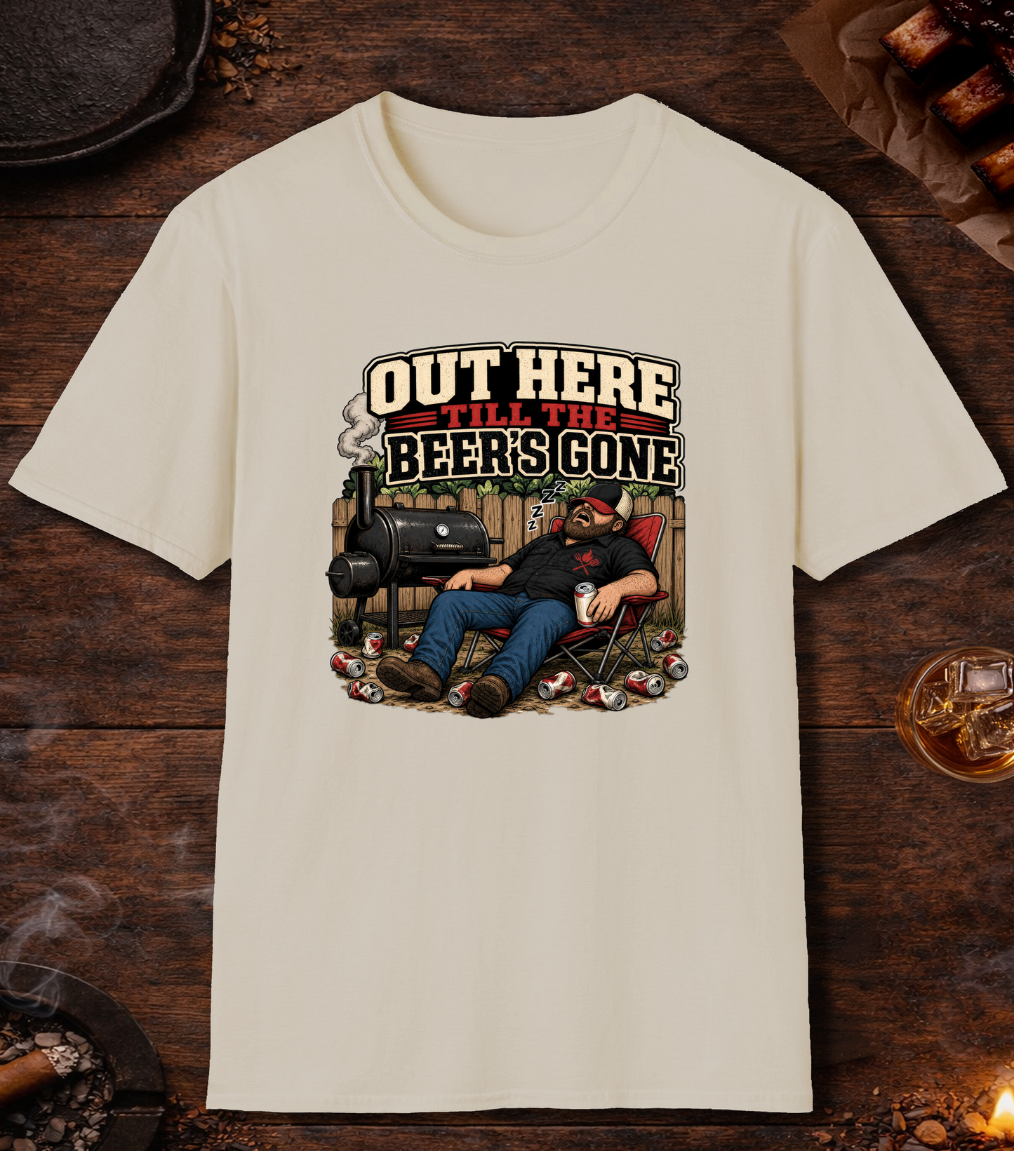 Till the Beer's Gone T-Shirt - Sand