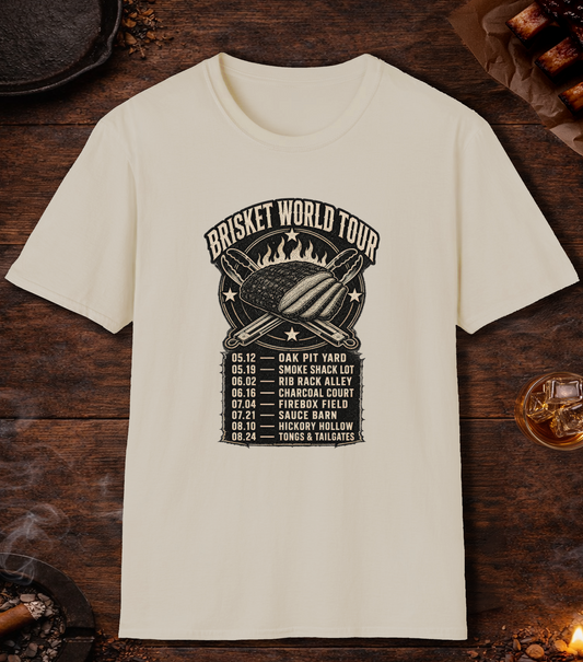 Brisket World Tour T-Shirt - Sand