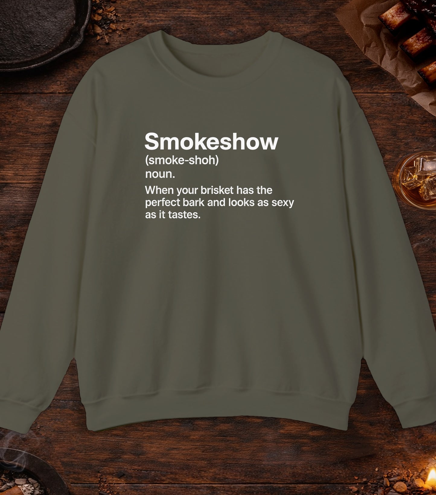 Smokeshow Crewneck - Military Green