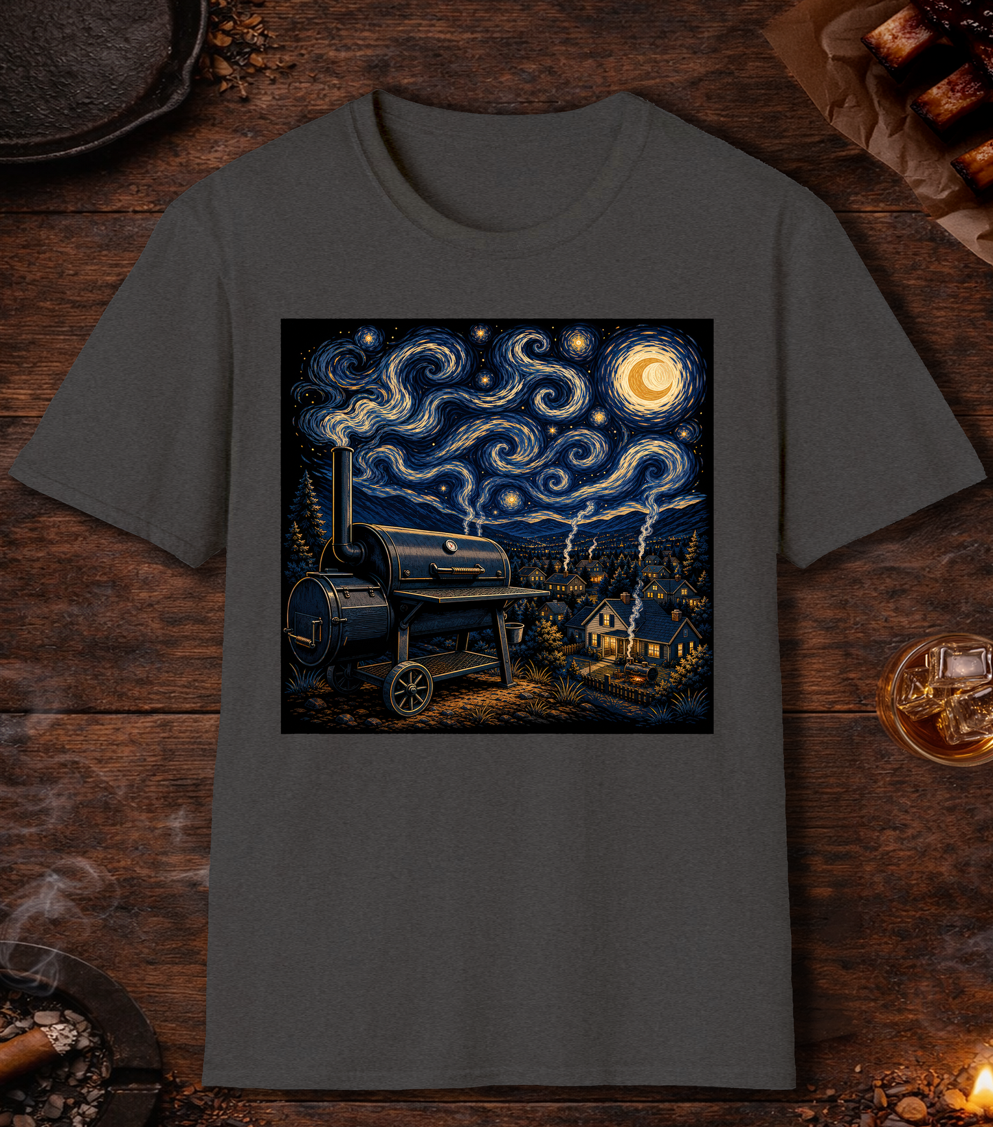 Smokey Night T-Shirt - Dark Heather