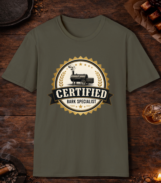 Certified Bark Specialist T-Shirt - Military Green