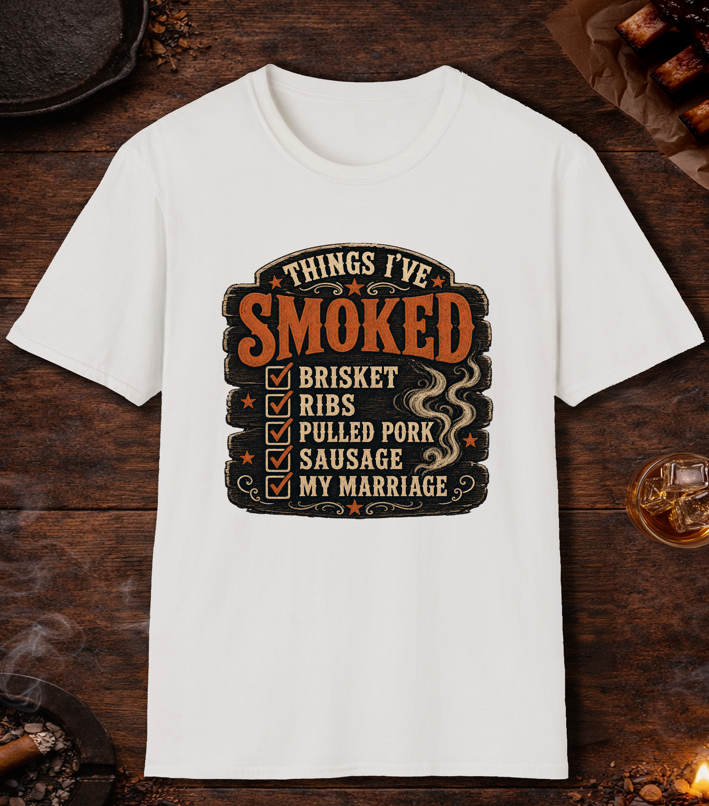 Things Ive Smoked Marriage T-Shirt - White