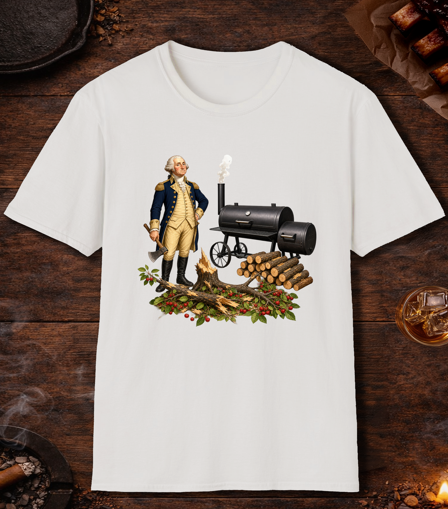Washington Cherry Wood T-Shirt - White