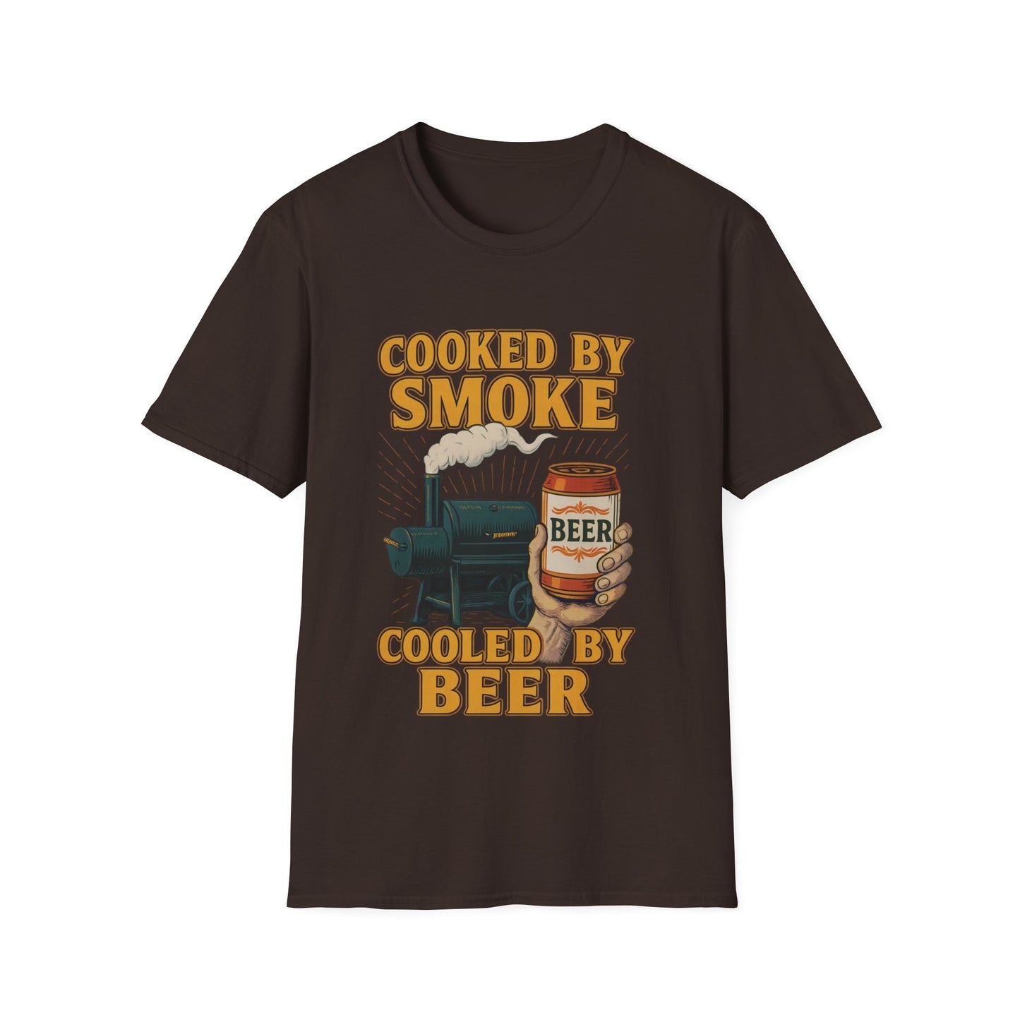 Cooked By Smoke Cooled By Beer T-Shirt