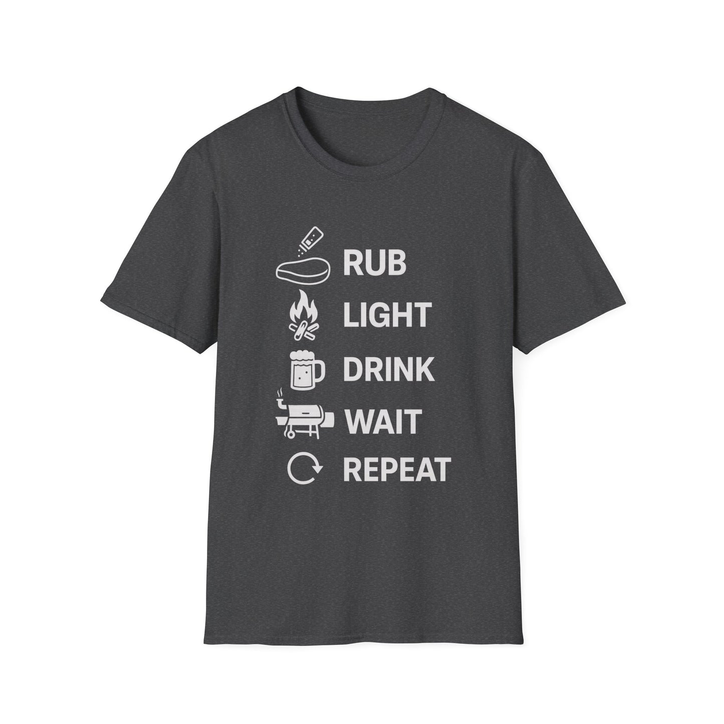 Rub Light Drink Wait Repeat T-Shirt