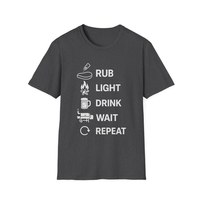 Rub Light Drink Wait Repeat T-Shirt