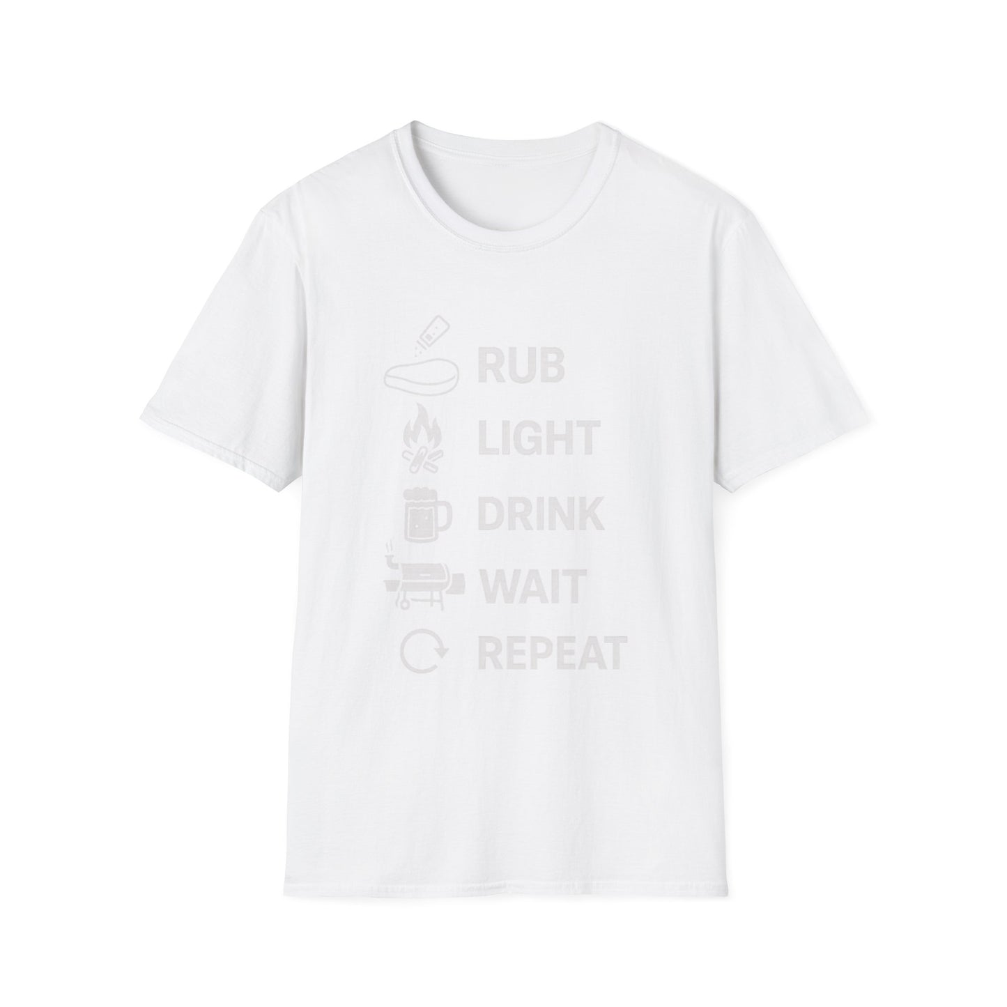 Rub Light Drink Wait Repeat T-Shirt