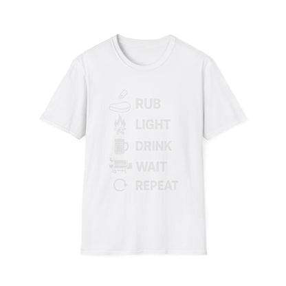 Rub Light Drink Wait Repeat T-Shirt