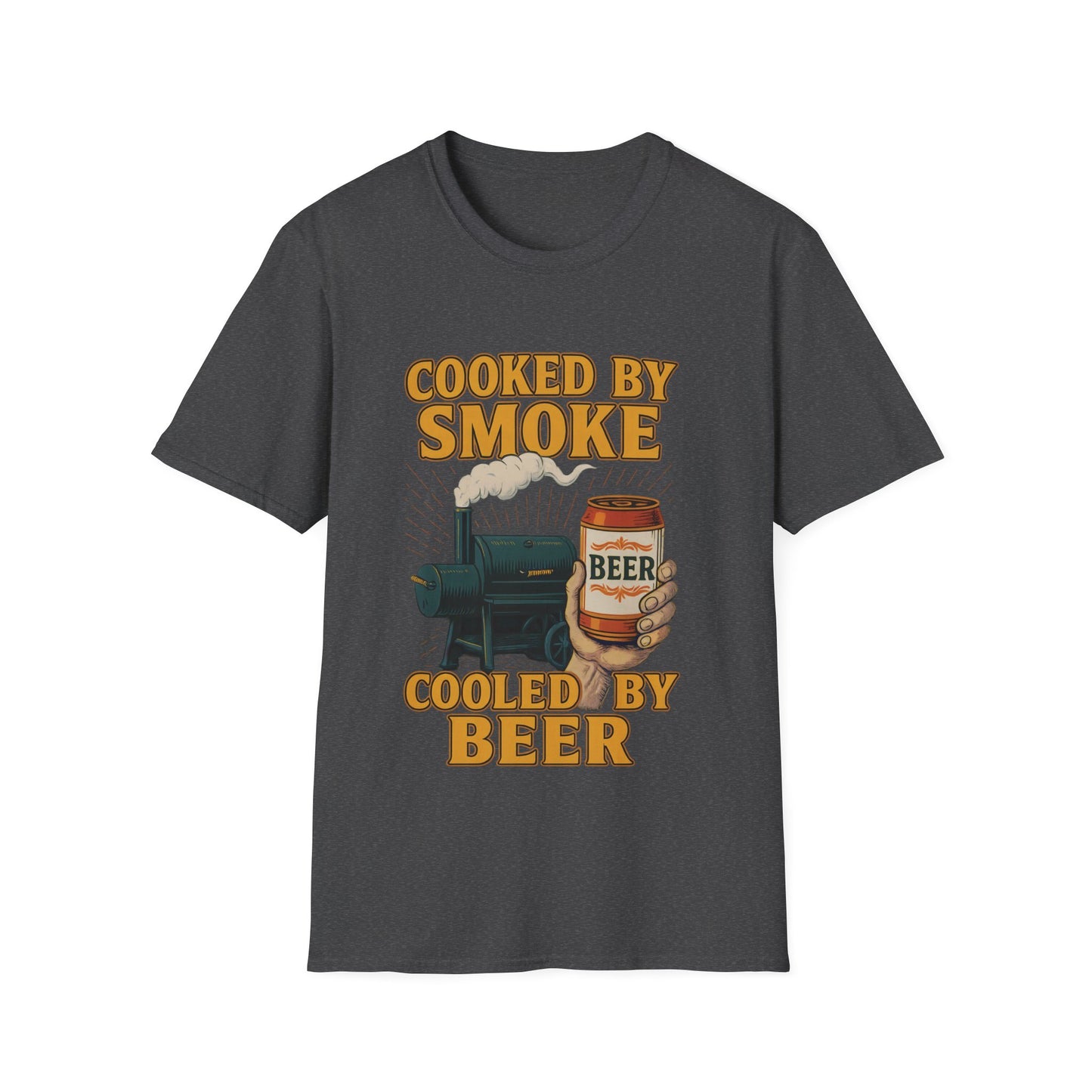 Cooked By Smoke Cooled By Beer T-Shirt
