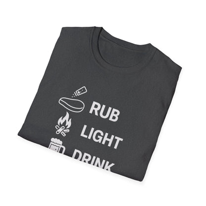 Rub Light Drink Wait Repeat T-Shirt