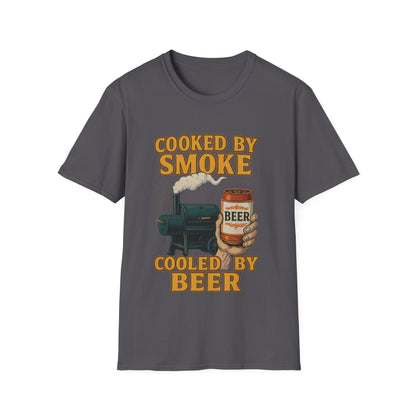 Cooked By Smoke Cooled By Beer T-Shirt