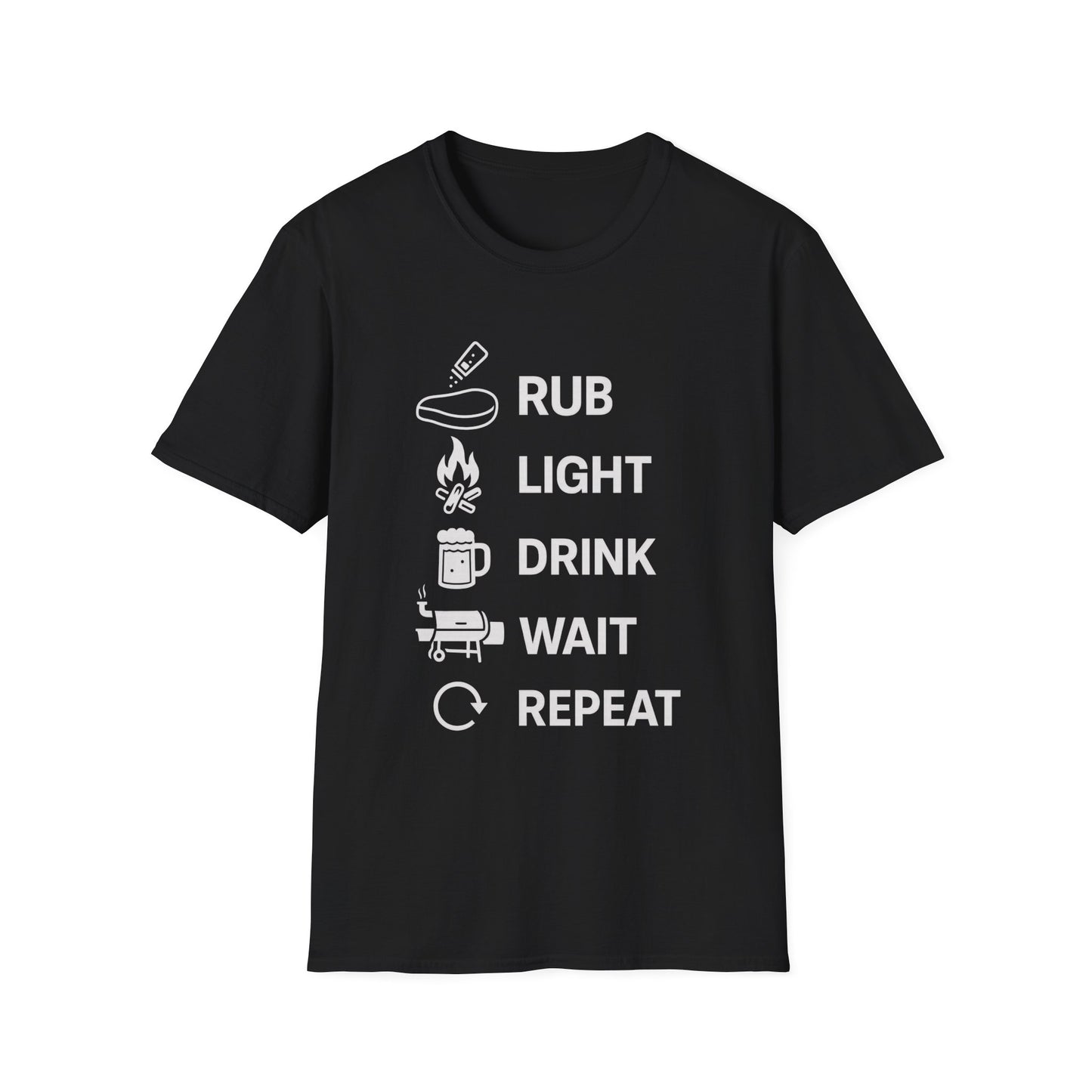 Rub Light Drink Wait Repeat T-Shirt